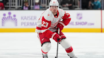 Detroit Red Wings forward Lucas Raymond was a one-man wrecking crew at Madison Square Garden on Sunday night.