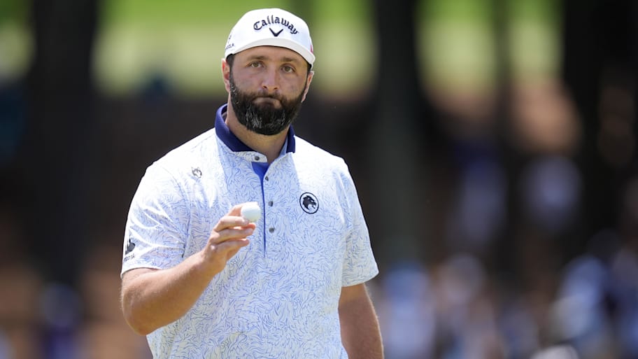 Jon Rahm shot 67 on Saturday at the PGA Championship, his low round of the week.  | Jim Dedmon-Imagn Images