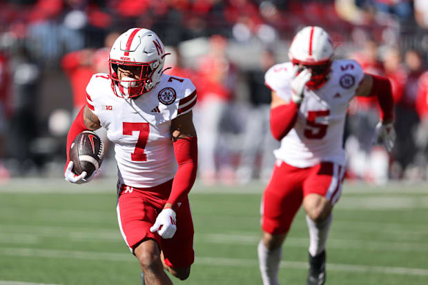 Malcolm Hartzog after an interception