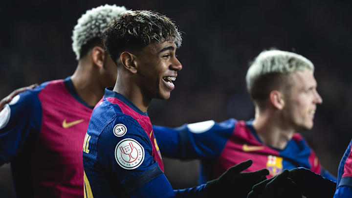 Lamine Yamal has scored in all three games he's played in 2025.