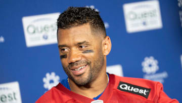 New York Giants quarterback Russell Wilson 