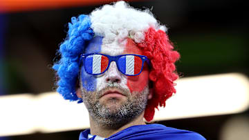 Les supporters Français sont présents pour le match face au Danemark