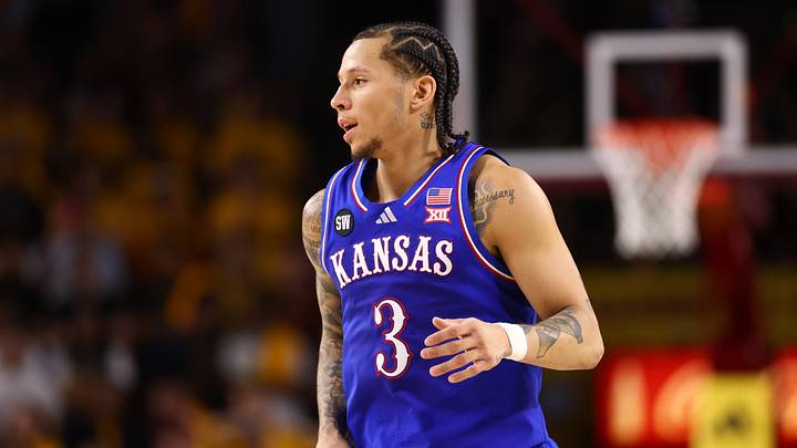 Kansas Jayhawks guard Tre White (3) 