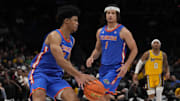Former Florida Gators teammates Zyon Pullin and Walter Clayton Jr. faced off against each other in the NBA Summer League on Monday.