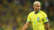 Richarlison a du mal dans ce début de match, contre la Croatie.