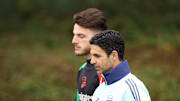 Arsenal FC Training Session And Press Conference - UEFA Champions League 2024/25 League Phase MD3