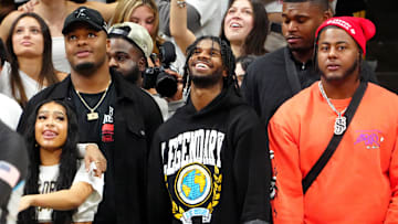 Jan 19, 2024; Boulder, Colorado, USA; Colorado Buffaloes football players offensive lineman Kalieal