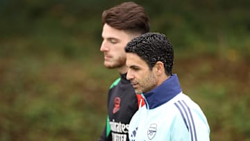 Arsenal FC Training Session And Press Conference - UEFA Champions League 2024/25 League Phase MD3