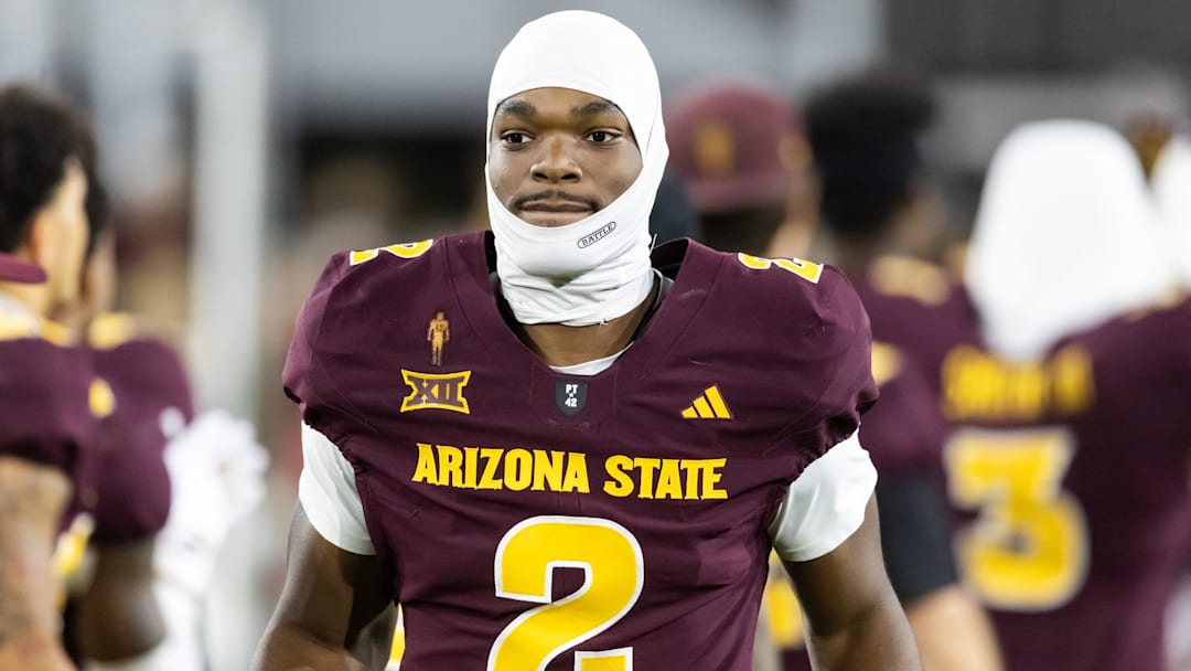 Nov 28, 2025; Tempe, Arizona, USA; Arizona State Sun Devils quarterback Jeff Sims (2) against the Arizona Wildcats during the 99th Territorial Cup at Mountain America Stadium. Nov 28, 2025; Tempe, Arizona, USA; Arizona State Sun Devils quarterback Jeff Sims (2) against the Arizona Wildcats during the 99th Territorial Cup at Mountain America Stadium.