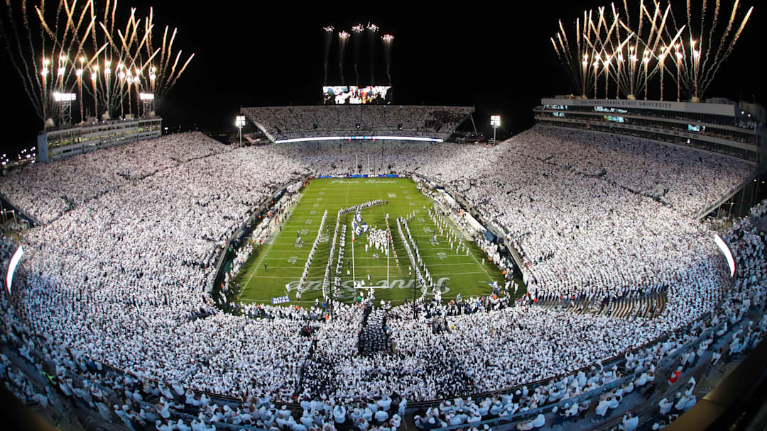 Home of the Penn State Nittany Lions, Beaver Stadium at night is one of the most intimidating atmospheres in sports.