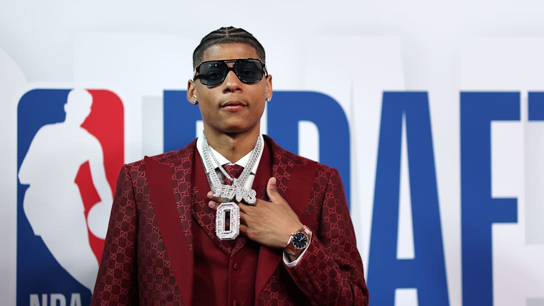 Jeremiah Fears at the 2025 NBA Draft - Round One