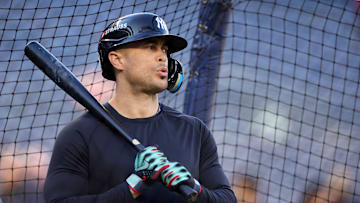 Los Yankees tuvieron a Giancarlo Stanton en la práctoca de bateo