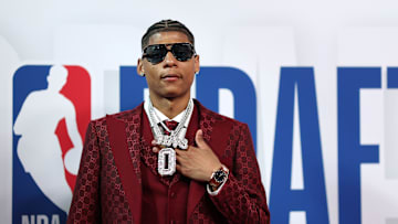 Jeremiah Fears at the 2025 NBA Draft - Round One