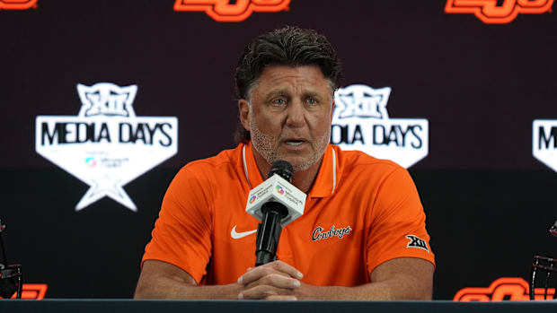 Oklahoma State head coach Mike Gundy