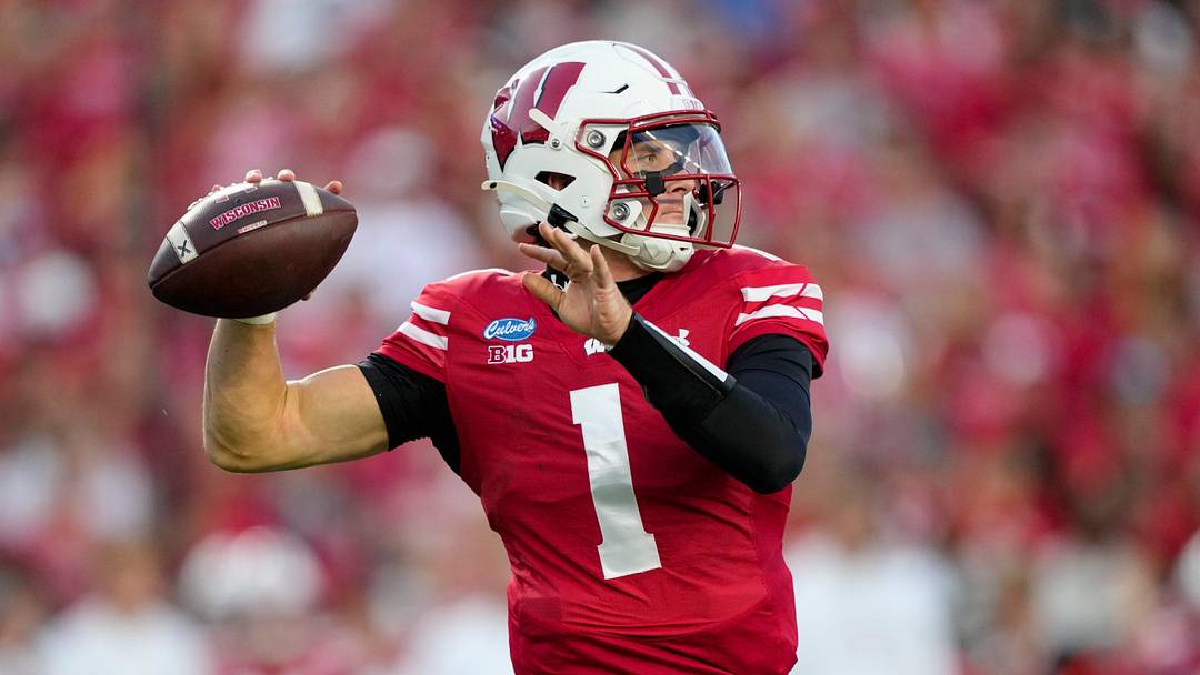 Sep 12, 2026; Madison, Wisconsin, USA; Wisconsin Badgers quarterback Colton Joseph. Mandatory Credit: Jeff Hanisch-Imagn Images Sep 12, 2026; Madison, Wisconsin, USA; Wisconsin Badgers quarterback Colton Joseph. Mandatory Credit: Jeff Hanisch-Imagn Images
