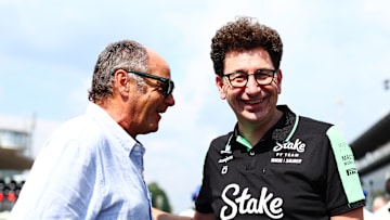 Gerhard Berger, Mattia Binotto, Sauber, Formula 1