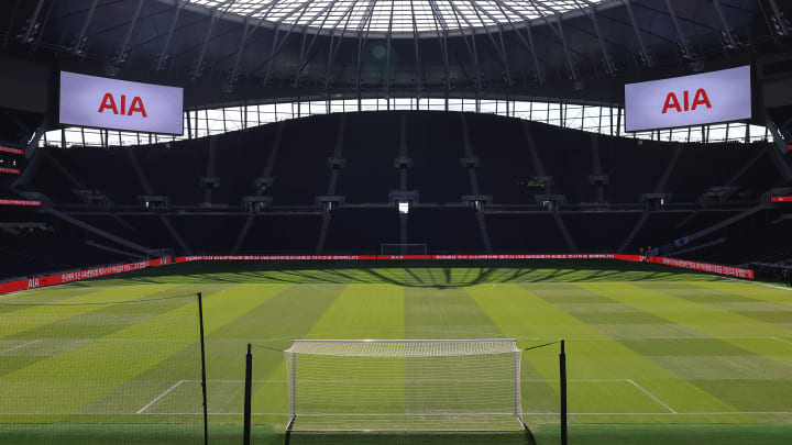 The Tottenham stadium was targeted on Monday