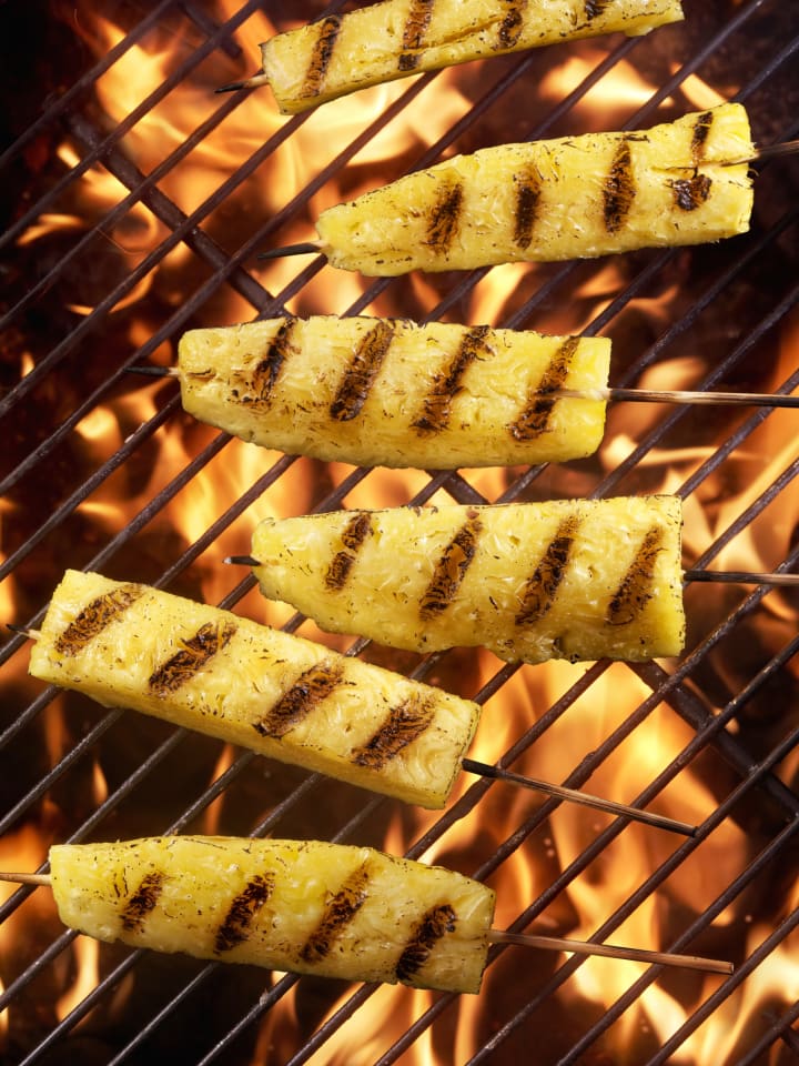 photo of grilled pineapple