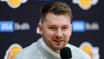 Los Angeles Lakers Introduce Luka Doncic, Maxi Kleber & Markieff Morris