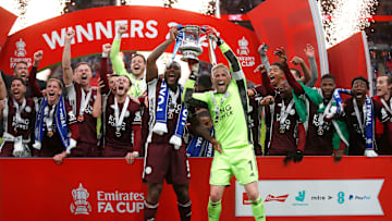 The FA Cup. One of the trophies won by the Foxes