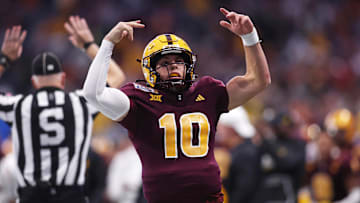 Arizona State quarterback Sam Leavitt enters the 2025 season as a Heisman Trophy candidate.