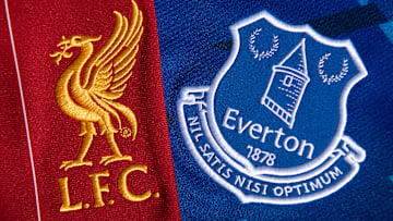 The Liverpool and Everton Club Badges