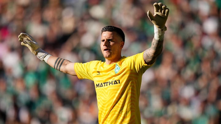 Michael Zetterer im Trikot von Werder Bremen Michael Zetterer im Trikot von Werder Bremen