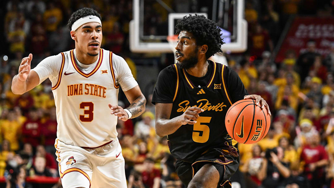 Iowa State is a big favorite against Arizona State in the Big 12 Tournament.