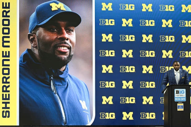 Michigan Wolverines football head coach Sherrone Moore