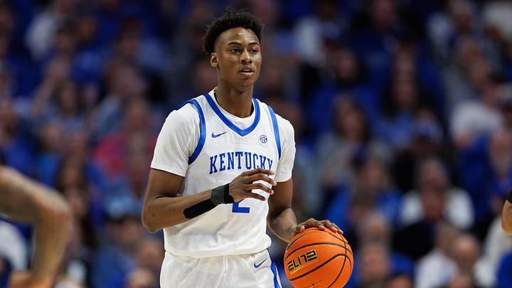 Feb 8, 2025; Lexington, Kentucky, USA; Kentucky Wildcats guard Jaxson Robinson (2) brings the ball up court during the second half against the South Carolina Gamecocks at Rupp Arena at Central Bank Center. Mandatory Credit: Jordan Prather-Imagn Images