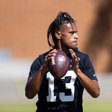 Former Maryland quarterback Taulia Tagovailoa. Mandatory Credit: Mark J. Rebilas-Imagn Images