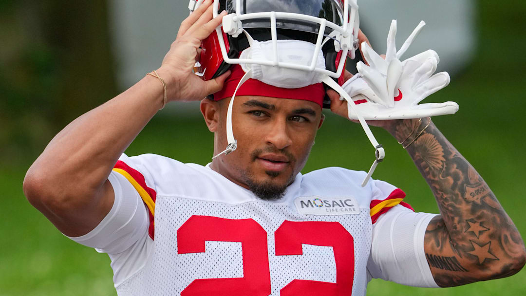 Kansas City Chiefs cornerback Trent McDuffie (22) Kansas City Chiefs cornerback Trent McDuffie (22)