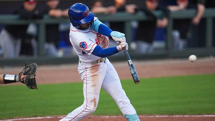 Knoxville Smokies infielder Jefferson Rojas (2) hits the ball during a Minor League baseball game between the Knoxville Smokies and Birmingham Barons at Covenant Health Park in Knoxville, Tenn., on June 2, 2026.