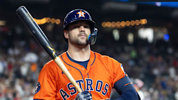 Jul 22, 2025; Phoenix, Arizona, USA; Houston Astros outfielder Chas McCormick against the Arizona Diamondbacks at Chase Field. Mandatory Credit: Mark J. Rebilas-Imagn Images