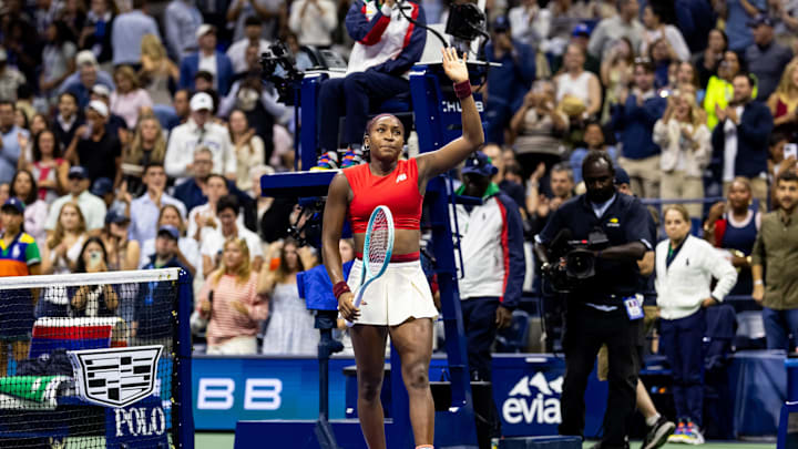 On an emotional night, Gauff fought her way through a first-set tiebreak en route to a second round victory with Biles in attendance at the U.S. Open. 