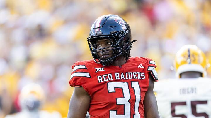Oct 18, 2025; Tempe, Arizona, USA; Texas Tech Red Raiders linebacker David Bailey (31) against the Arizona State Sun Devils at Mountain America Stadium. Mandatory Credit: Mark J. Rebilas-Imagn Images