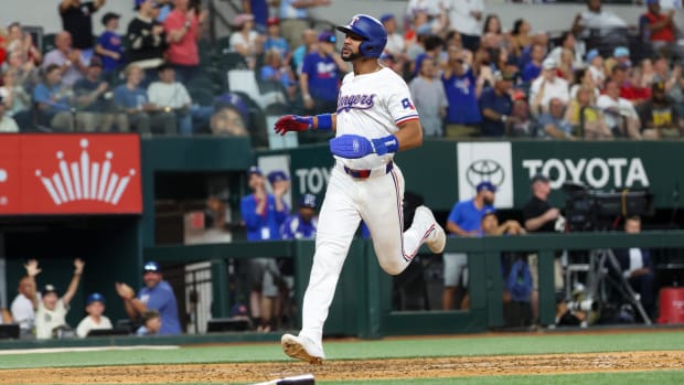 Texas Rangers center fielder Leady Taveras has been scorching hot in the past wee, including an RBI and single Wednesday nigh
