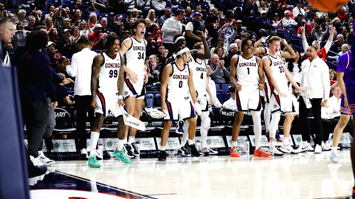 Gonzaga men's basketball team. Gonzaga men's basketball team.