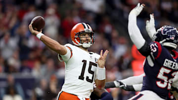 Joe Flacco passing: AFC Wild Card Playoffs - Cleveland Browns v Houston Texans