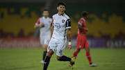 El jugador Robert Morales celebra un gol con Cerro Porteño.