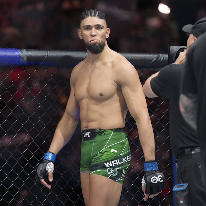 Johnny Walker prepares to fight Anthony Smith in a light heavyweight bout during UFC Fight Night at Spectrum Center.