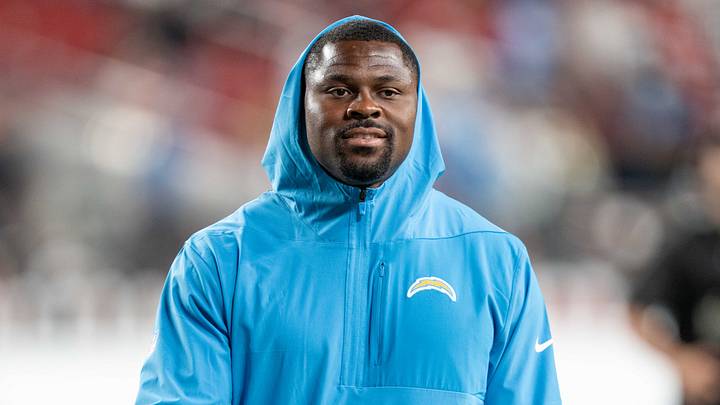 August 23, 2025; Santa Clara, California, USA; Los Angeles Chargers linebacker Khalil Mack (52) after the game against the San Francisco 49ers at Levi's Stadium. Mandatory Credit: Kyle Terada-Imagn Images