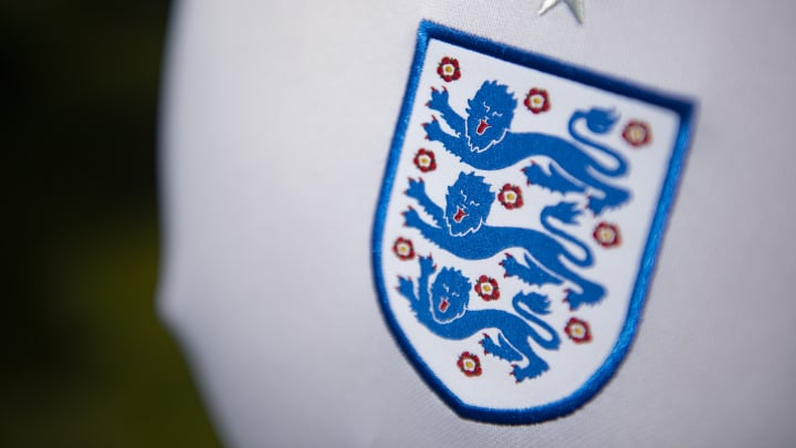 The England International Badge on their Home Shirt