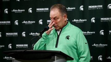 Michigan State's head coach Tom Izzo gets emotional talking about the shot that his son Steven Izzo