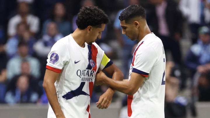 Marquinhos et Hakimi - PSG