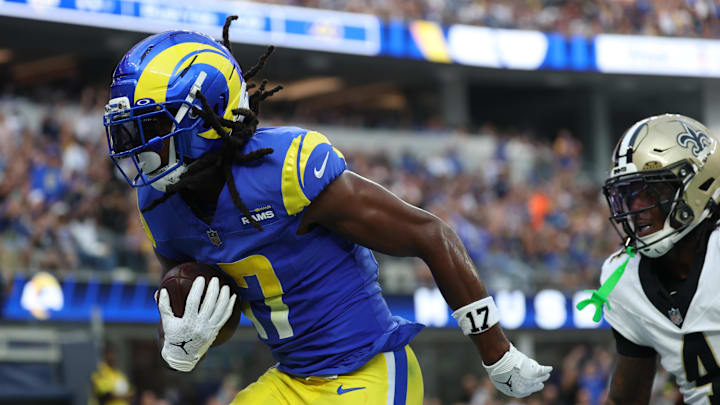Los Angeles Rams wide receiver Davante Adams. Los Angeles Rams wide receiver Davante Adams.