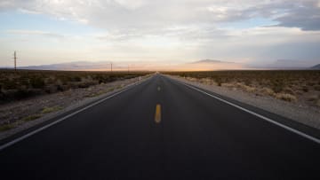 Sunset in Death Valley of California