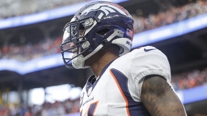 Denver Broncos wide receiver Courtland Sutton (14) during the second half in a game against the Los Angeles Chargers.