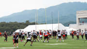 The Browns practice from the Greenbrier Resort in White Sulphur Springs W. Va. on Day 2 of training camp