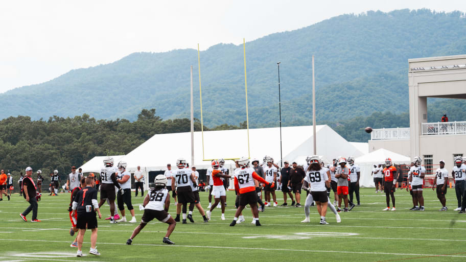 The Browns practice from the Greenbrier Resort in White Sulphur Springs W. Va. on Day 2 of training camp | Spencer German